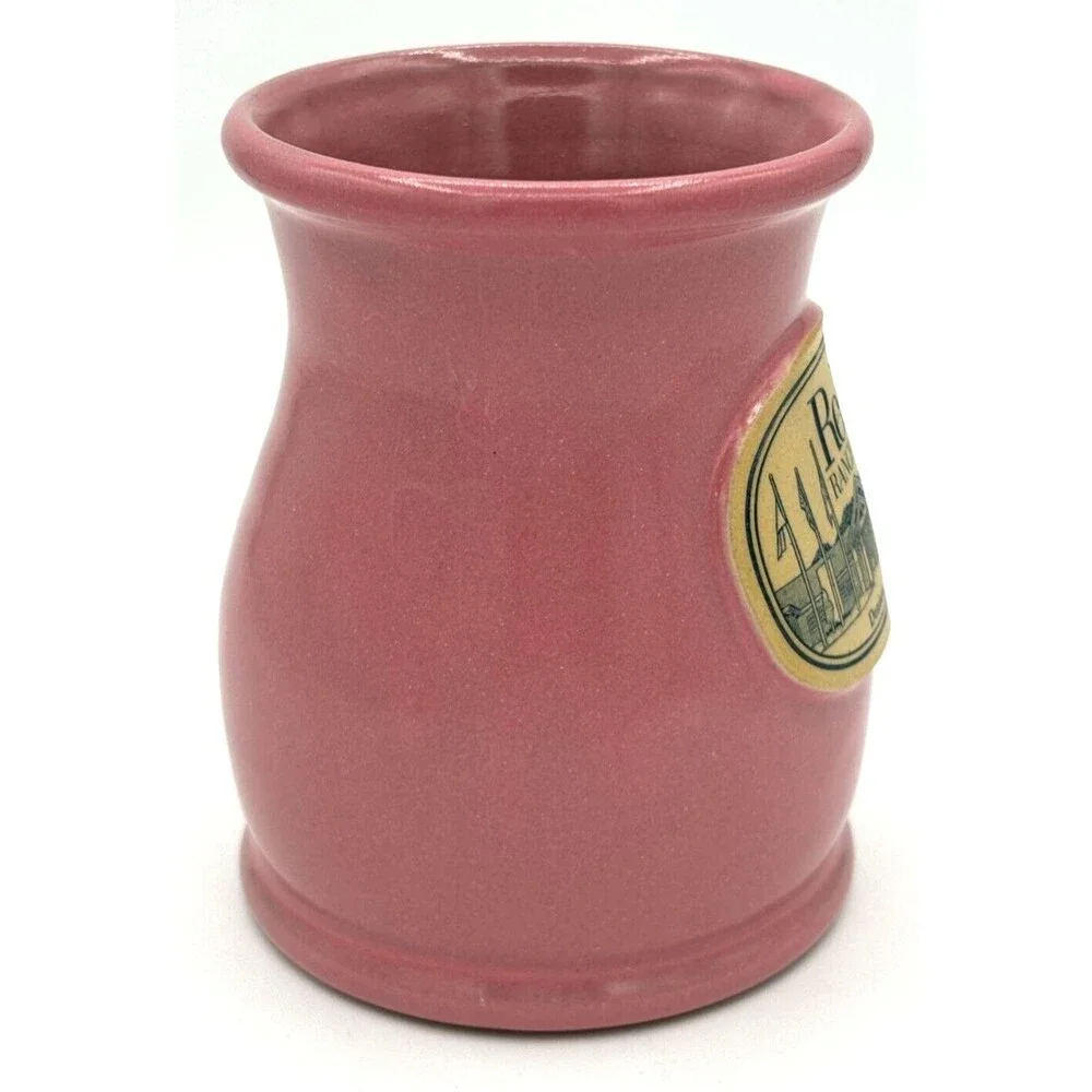 2016 DENEEN POTTERY Stoneware Mug Cup Reba's Ranch House‎ Branded Hand-Thrown